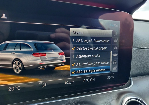 Mercedes-Benz Klasa E cena 123500 przebieg: 142000, rok produkcji 2020 z Ostrołęka małe 742